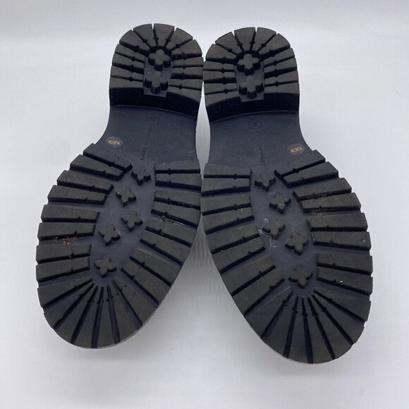 INC Brea Penny Loafers Patent Leather Gold Chain Chunky Lug Sole Y2K 90s Style - Picture 12 of 13